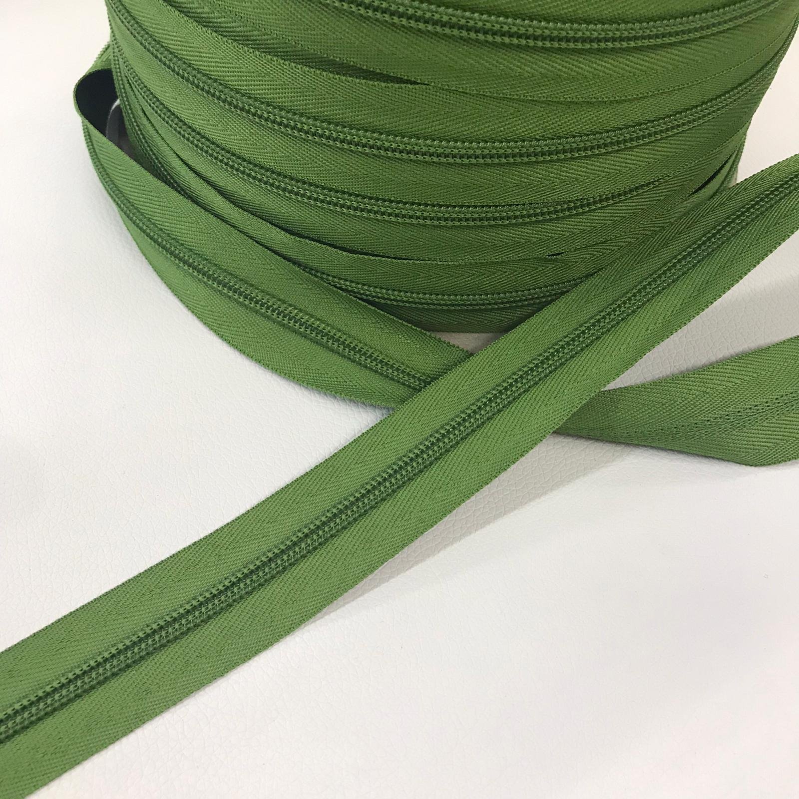 Telpes telas - Cursor cremallera 5mm verde