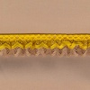 Miniatura de foto de Plisado puntilla amarillo beige 25 mm