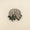 Miniatura de foto de Broche metal perlas pavonado