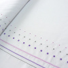 Miniatura de foto de Piqué bordado cadenas y lunares, blanco y violeta