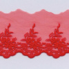 Miniatura de foto de Encaje bordado algodón orgánico 65mm rojo