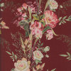 Miniatura de foto de Neopreno doble cara estampado floral fondo granate