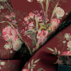 Miniatura de foto de Neopreno doble cara estampado floral fondo granate