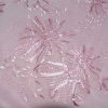 Miniatura de foto de Encaje tul bordado con lentejuelas flores rosa