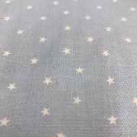 Miniatura de foto de Viyela estampado estrellas 4mm.azul celeste