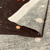 Miniatura de foto de Popelín estampado constelaciones y planetas