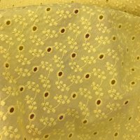 Miniatura de foto de Algodón bordado amarillo