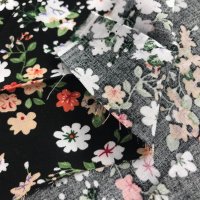 Miniatura de foto de Viscosa flor mini negro