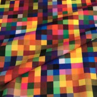 Miniatura de foto de Bielástica ligera estampado geométrico píxeles