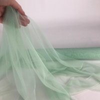 Miniatura de foto de Tul blando verde claro serie Cloe