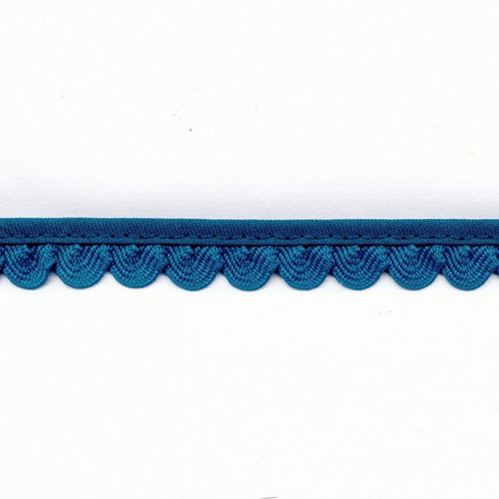 Foto de Bies con ondulina plisada azul