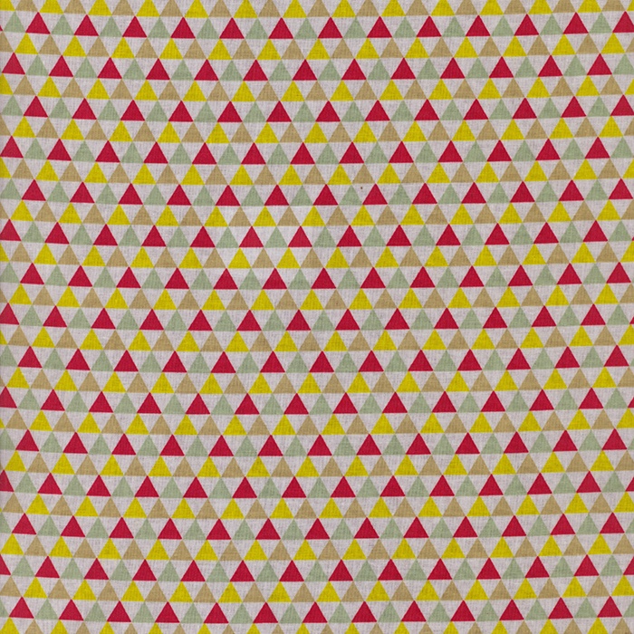 Hule triángulos multicolor