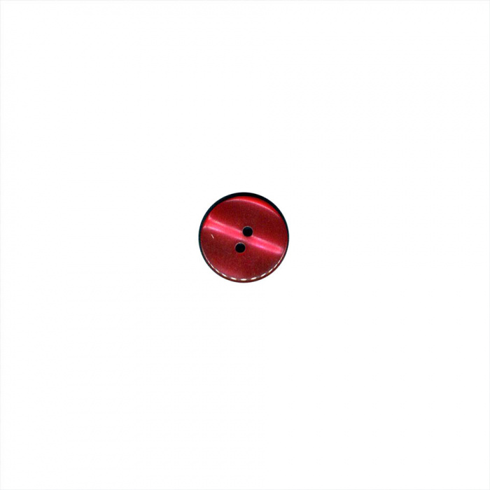 Botón rojo 2 agujeros 18mm