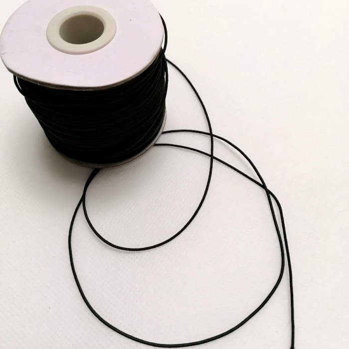 Foto de Elástico cordón cordon 1mm negro