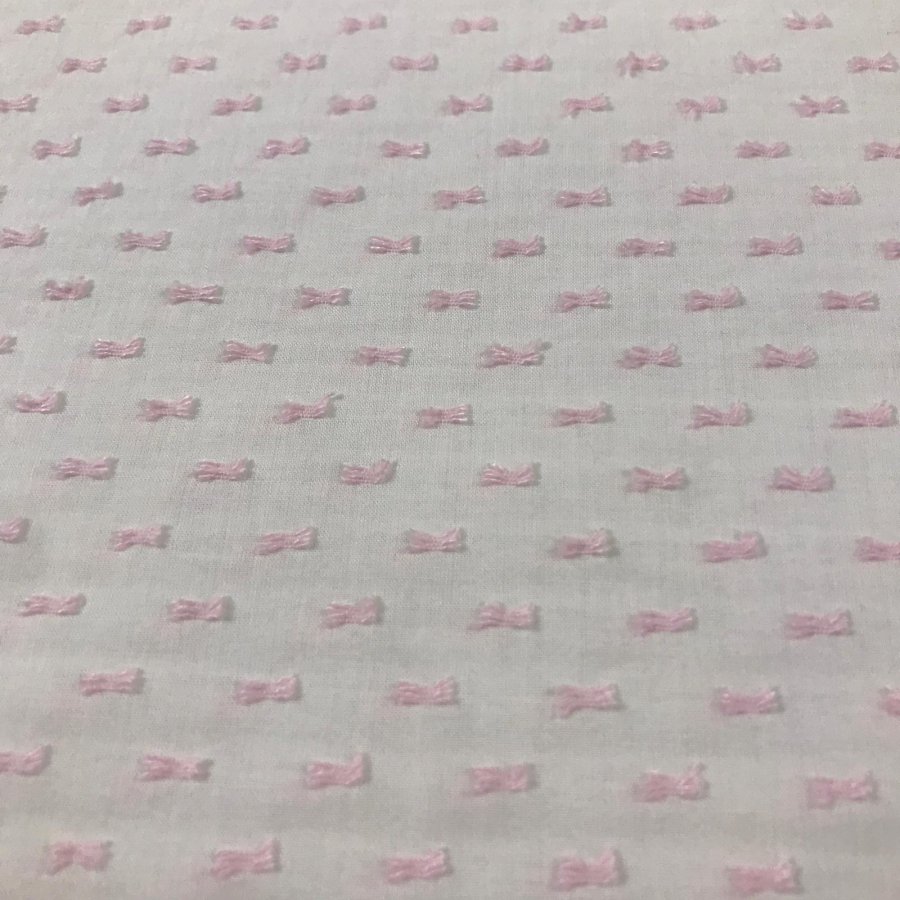 Plumeti de muselina lazos rosa - 150. lazo 7x3mm